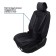 Press on the universal seat Voin Extra, eco -leather, 1pc, orthopedic support, black 777181