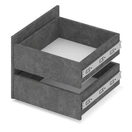 Set of two drawers Stone, 476x500x361 dark stone