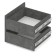 Set of two drawers Stone, 476x500x361 dark stone