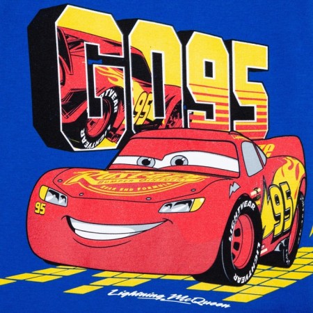 T-shirt with long sleeve "Cars", Disney, height 122-128, blue-9
