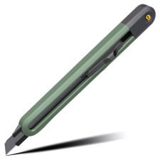 Нож технический Deli HT4009L 112886, софттач, зеленый, 9 мм