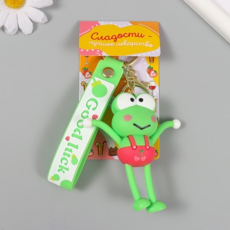 Trick rubber with a carbine, a “frog” strap of arms and legs stretch out 3x4.7x8.8 cm