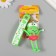 Trick rubber with a carbine, a “frog” strap of arms and legs stretch out 3x4.7x8.8 cm