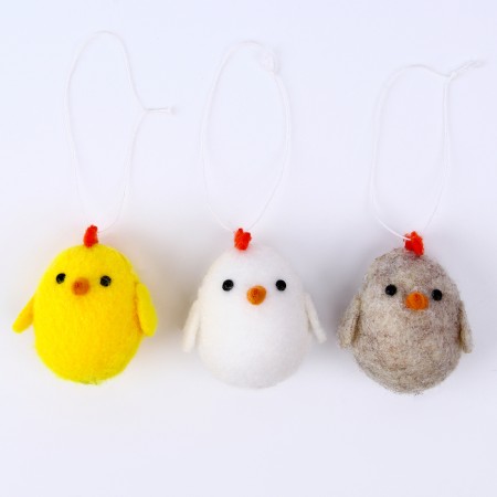 Soft toy "chicken" on a suspension, 6 cm, color mix-4