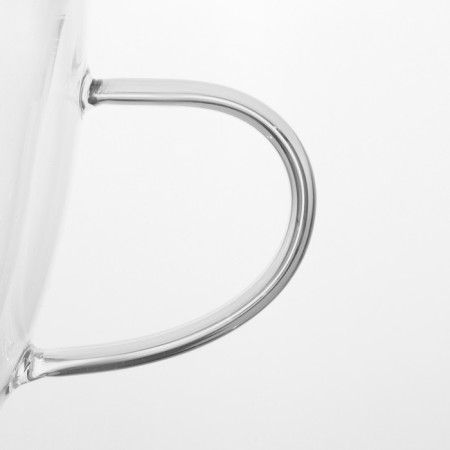 Glass mug with double walls "Duo", 300 ml-3
