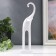 Polystone souvenir "White Elephant with long legs" 17.7x4.4x2.8 cm