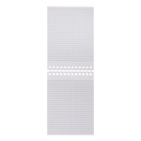 Notepad A6, 80 sheets of a cage, on the crest of Velvet white, plastic cover, micropercitual for separation-2