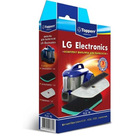 Topperr FLG 70 filter set for LG vacuum cleaners-1