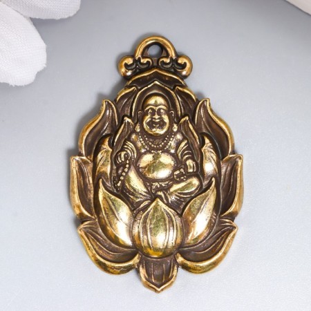 Souvenir brass "Hotty on the lotus" 3.8x2.5 cm