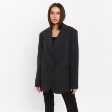 Women's jacket with a cut on the back mist size l-xl, color black