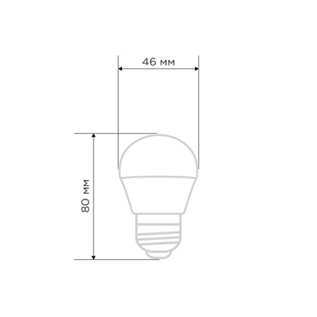 LED LED ball (GL) 9.5W E27 903LM 6500K Cold light Rexant-1