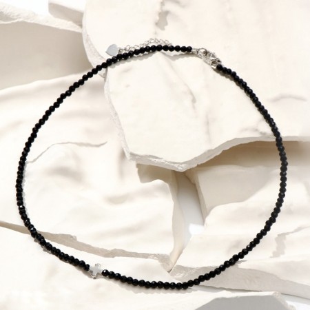 Skoker Shar No. 3 “Spinel” cross in silver, 38 cm + 5 cm extension cord-7
