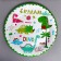 Paper plates "dinosaurs", in a set of 6 pieces