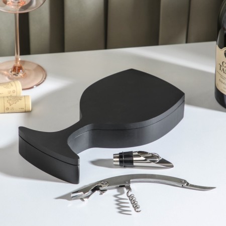 Set for the wine "glass", 2 items: corkscrew, dripper-4