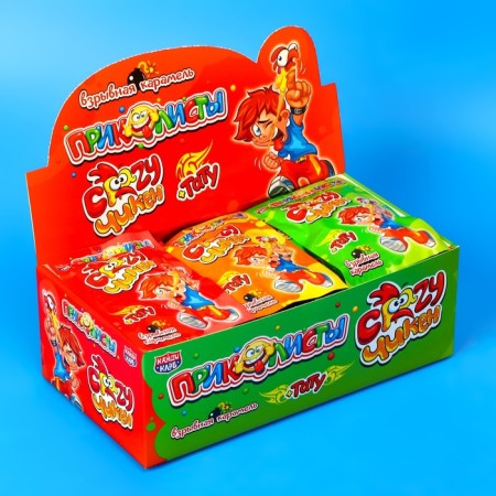 Caramel is explosive with a tattoo “Podkolists. Crazy Chiken »Assorted, 1 g