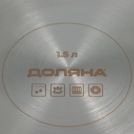 Poster - stainless steel "Great" with a heat distribution layer, D = 18 cm, 1.5 l, induction-6