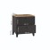 Tumbling bedside nickname, 400x410x516, graphite/oak/euphoria MDF