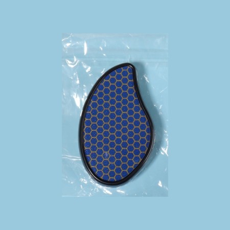 Glass Nano-rub for legs, 10.5 × 5.5 × 3.3 cm, black/blue color-5