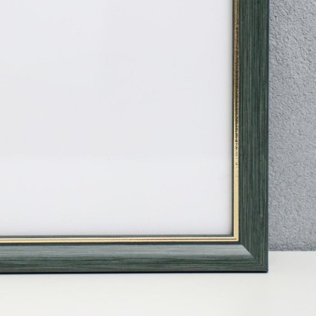 Photo frame plastic 40x50 cm, green with gold (plastic screen)-2
