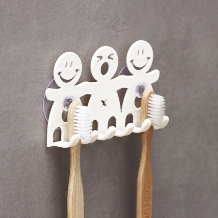 Holder for dental brushes on suction cups, design mix-4