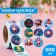 Stickers in the roll "Winter Fun", 500 pcs, 2.5 x 2.5 cm