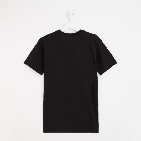 T -shirt male plain, black color, size 48-6