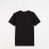 T -shirt male plain, black color, size 48