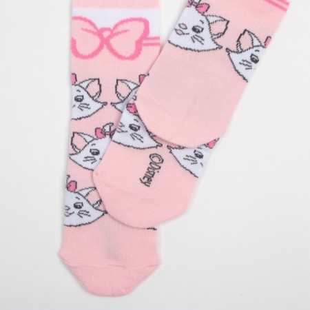 Children's tights "Marie", cats aristocrats, height 110-116 cm, white/pink color-4