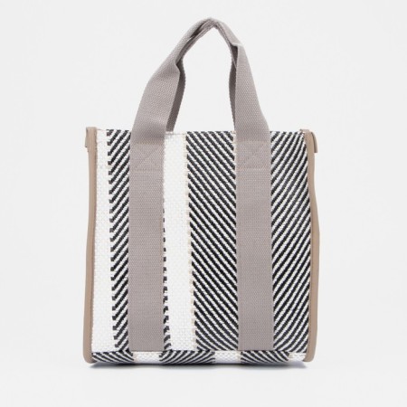 Bag-touut without fastening, gray color
