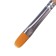 Synthetic brush oval ZHK "Sonnet" No. 6 (8 mm), a short handle is saturated with varnish
