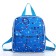 Baby backpack on lightning, blue color