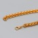 Chain with 2 carbines a link thickness 0.2 mm 0.6x60 cm gold/silver mix