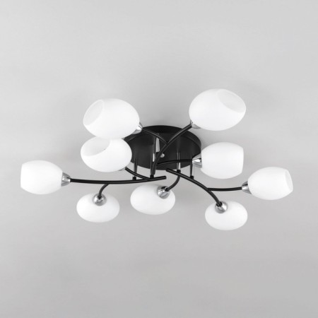 Ceiling chandelier Citilux "Florida" CL148195, 92x92x14.5 cm, 9x60W, E14, Black Color Black-8