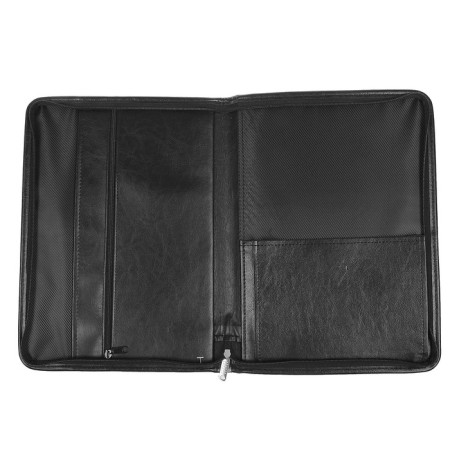Business folder, artificial leather, 370 x 275 x 30 mm, "luxury" black 6d05-3