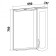 Cabinet-mirror "Naples 65" right