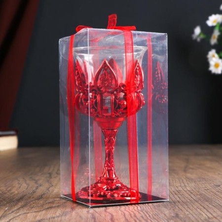 Climber Plastic, glass "Enjection" red 10.5x6x6 cm-4