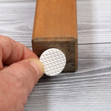 Furniture round tundra, d = 25 mm, 18 pcs., Polymer, white-10
