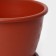 Pot for flowers with a pallet of 1.2l "Flower", Color Terracott