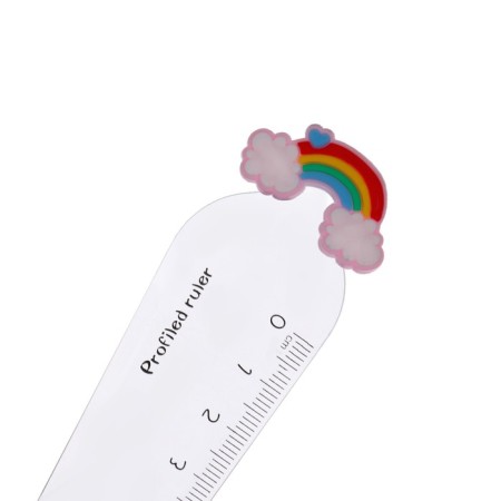 Line 12 cm "Rainbow", plastic, mix-4