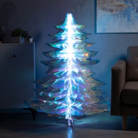LED figure "Christmas tree" 100 × 130 × 100 cm, plastic, control from the application, USB, glow RGB-1