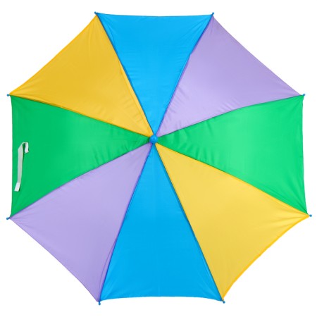 Rainbow umbrella, semi-automatic, with a whistle, r = 38cm, the color of mix-9
