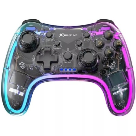 Gampad Xtrike Me GP-52, wireless, for PS4, Bluetooth 4.0, 800 mAh, transparent-3