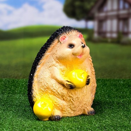 Garden figure "Hedgehog with apple" 26cm