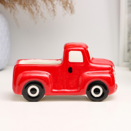 Kashpo "Truck" red, 14x8x7.5cm-3