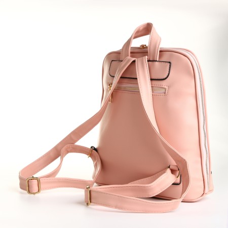 City backpack on lightning, pink color-1