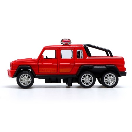 Metal machine "Jeep 6x6 Special Services", 1:32, inertia, color red-1