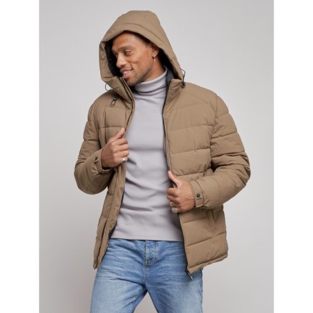 Sports male winter, size 52, brown color-5