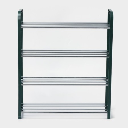 Shoe -shoe Dolyana, 4 tiers, 50 × 19 × 59 cm, green color-3