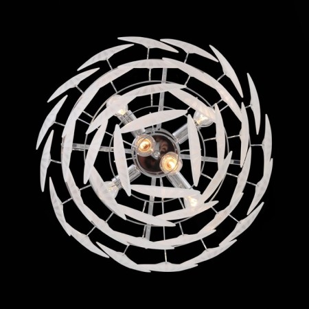 Ceiling EVOLUCE lamp. Sle104102-06. Chille. 6x60 watts, E14, 51x51x57 cm, chromium color-12