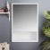 Eco-45 bathroom mirror with a niche, white, 45 x 66.2 x 12 cm